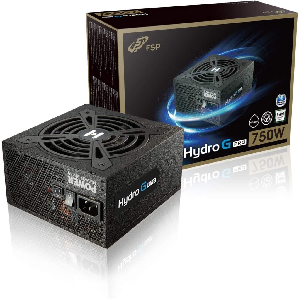 FSP Hydro G PRO 850W 80 Plus Gold Full Modular ATX 3.0 PCIe Gen 5,W/12VHPWR Cable, Power Supply 10 Years Warranty (HG2-850,Gen5)