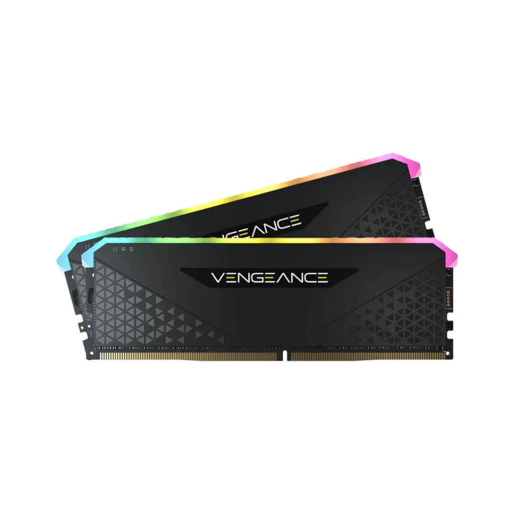 ⁦Corsair VENGEANCE RGB PRO SL 16GB 8GBx2 DDR4 3600MHz C18 *Black & white*⁩ - الصورة ⁦2⁩