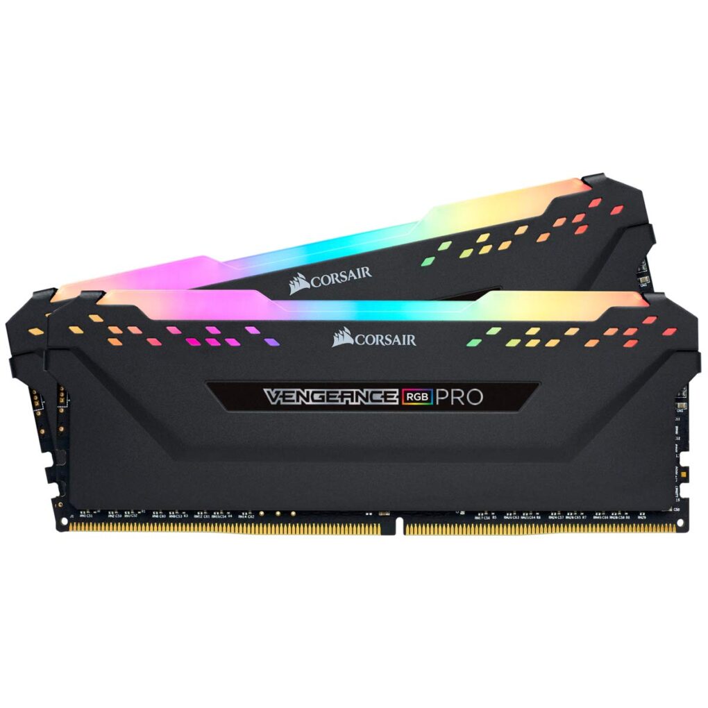 CORSAIR VENGEANCE RGB PRO 32GB (2x16GB) DDR4 3600MHz C18 LED Desktop Memory - Black