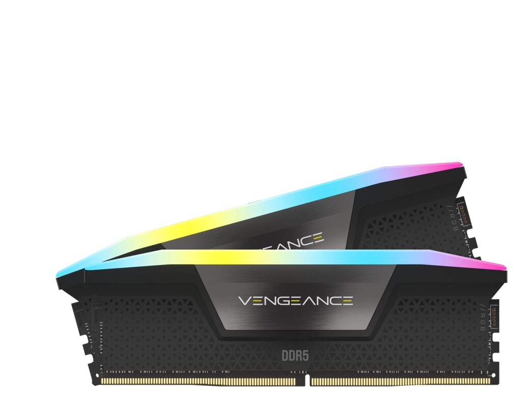 ⁦CORSAIR VENGEANCE RGB DDR5 RAM 32GB BLACK FRIENDLY  7200 MHz⁩ - الصورة ⁦2⁩