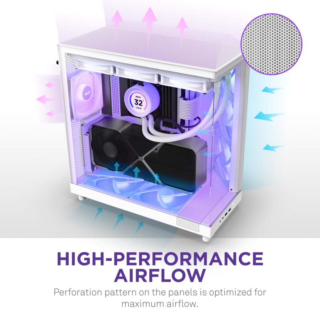 NZXT H6 Flow RGB Mid-Tower Airflow - Image 2