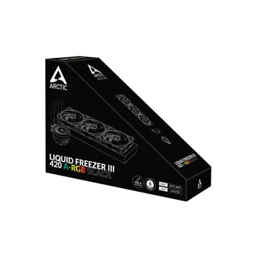 ⁦Arctic Liquid Freezer III 420 A-RGB - Black⁩ - الصورة ⁦2⁩