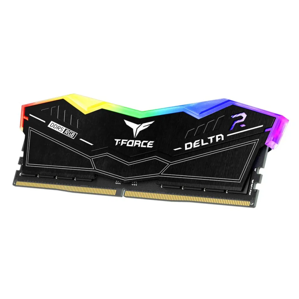 ⁦TEAMGROUP T-Force Delta RGB DDR5 Ram 32GB (2x16GB) 6000MHz CL38 - Black⁩ - الصورة ⁦3⁩
