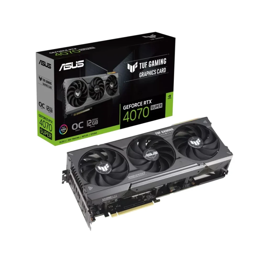 ASUS TUF Gaming GeForce RTX 4070 Super OC Edition Gaming Graphics Card