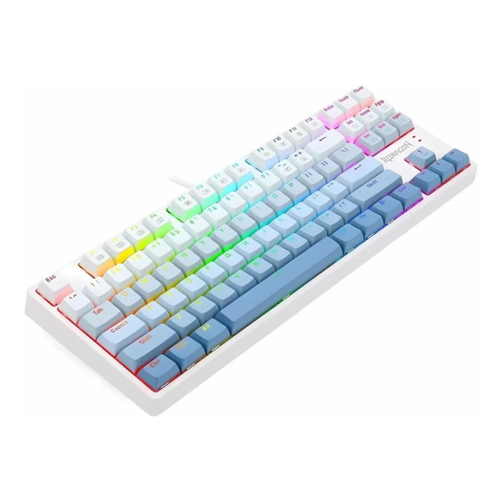 ⁦REDRAGON K645W Wired RGB CASS USB Mechanical Gaming Keyboard, Blue Switch⁩ - الصورة ⁦2⁩