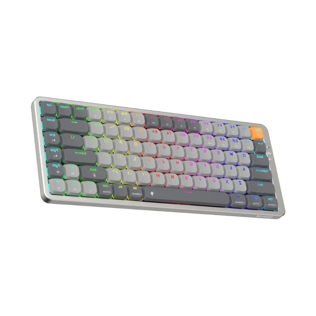 -6% Redragon Redragon K652 AZURE 75% Wireless RGB Mechanical Keyboard, USB-C wired, BT , 2.4 GHz, Red Switch - Image 3