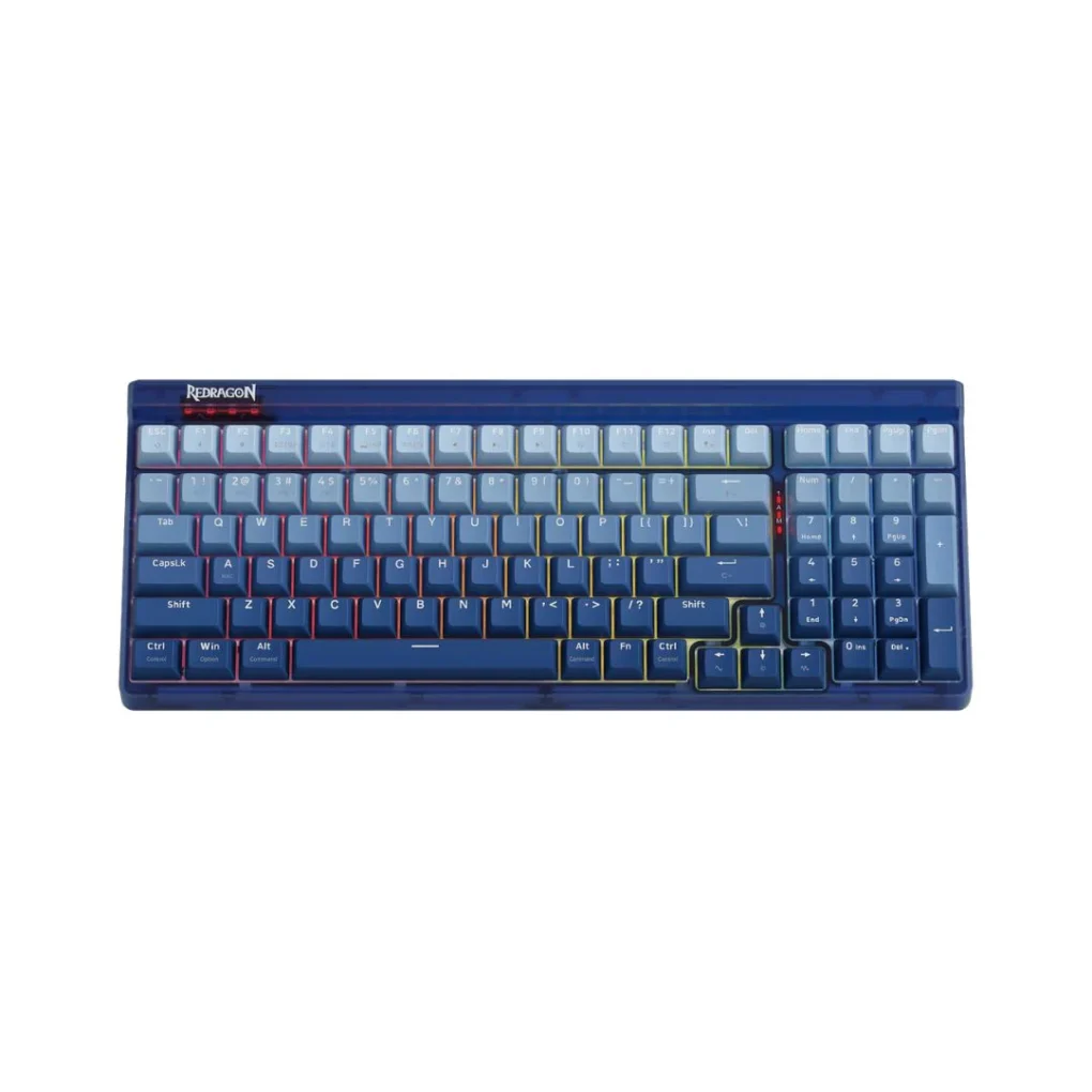 Redragon Redragon K656WB GAREN PRO 90%, USB-C wired, BT, 2.4 GHz, Purple Switch