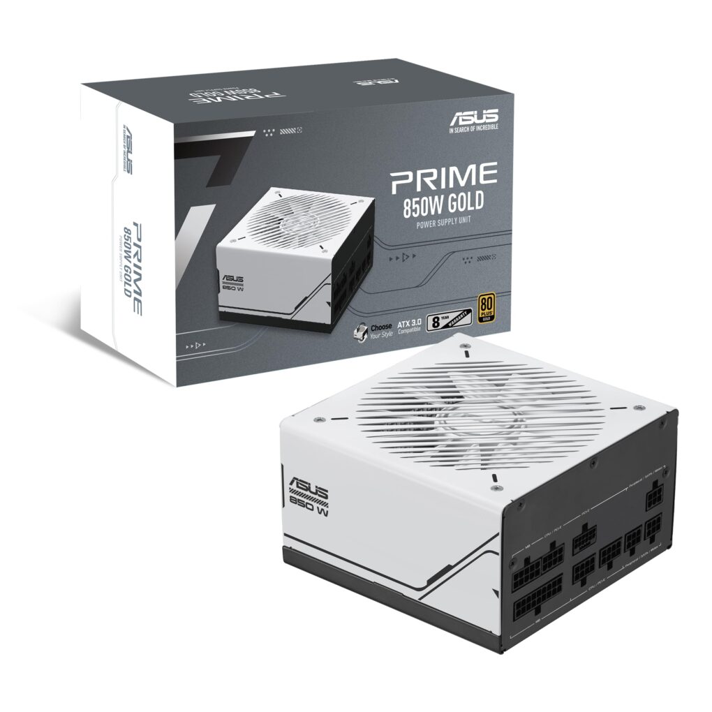 ASUS Prime AP-850G - 850W Gold 80+ Gold, Full Modular, PCIe 5.0