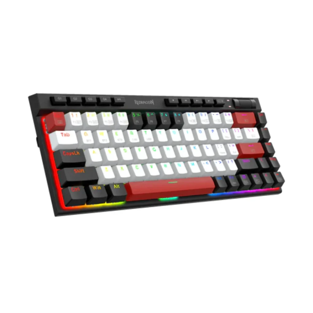 ⁦Redragon Magic-wand Mini K635WBR-RGB-PRO 75% Wireless & Bluetooth Mechanical Keyboard⁩ - الصورة ⁦2⁩