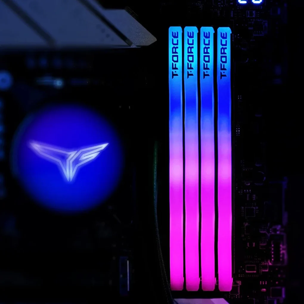⁦TEAMGROUP T-Force Delta RGB DDR5 Ram 32GB (2x16GB) 6000MHz CL30 - Black⁩ - الصورة ⁦3⁩