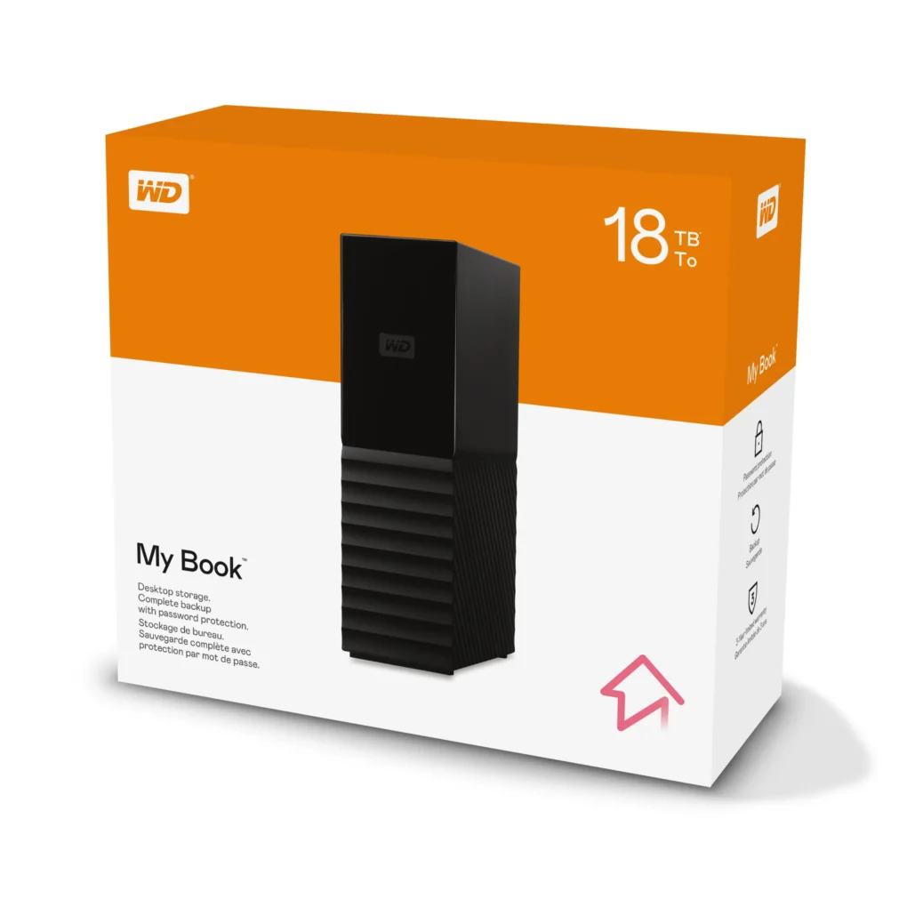WD TB My Book Desktop External Hard Drive, 18 TB