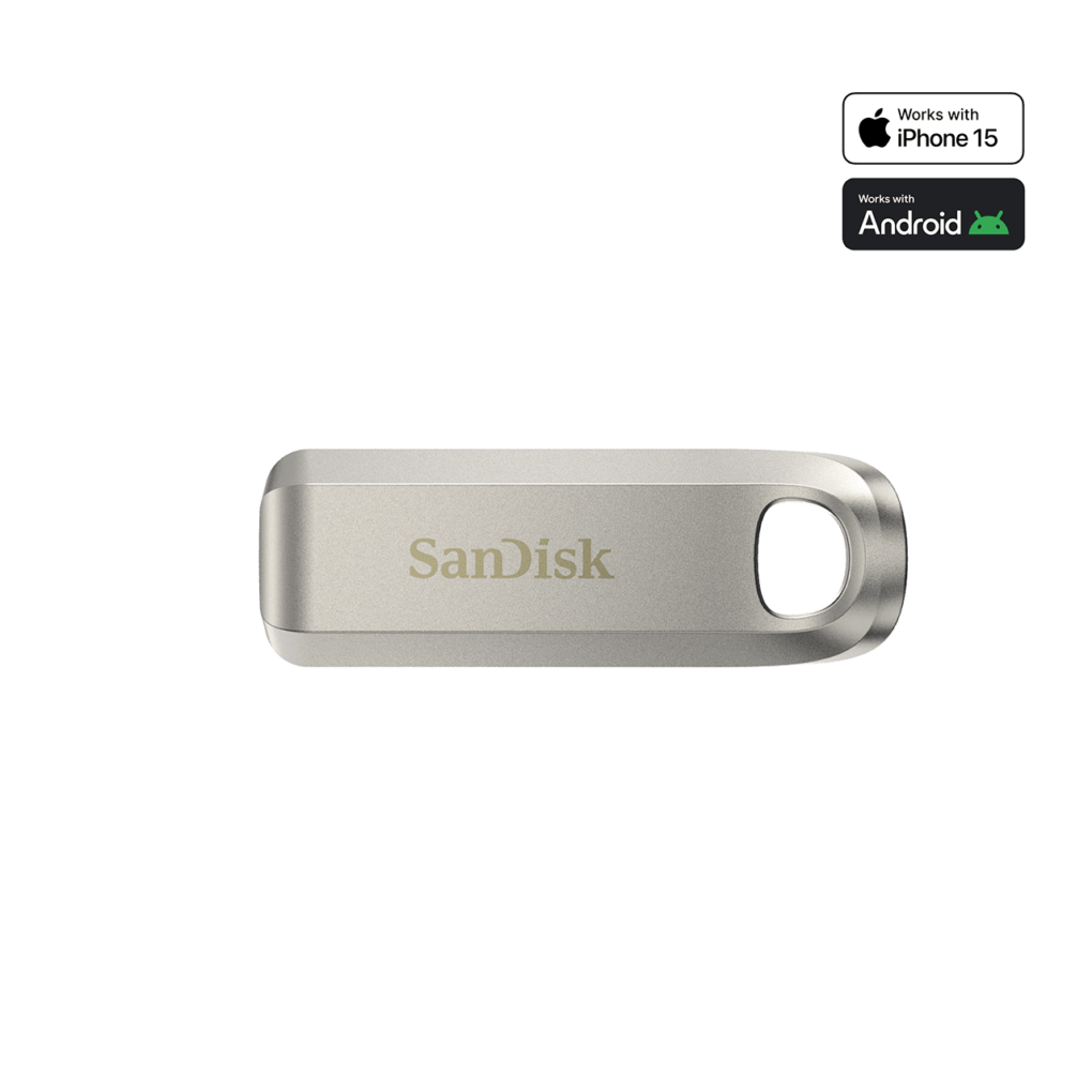 ⁦SanDisk 128GB Ultra Dual Drive Luxe USB Type-C - Up to 400MB/s⁩ - الصورة ⁦2⁩