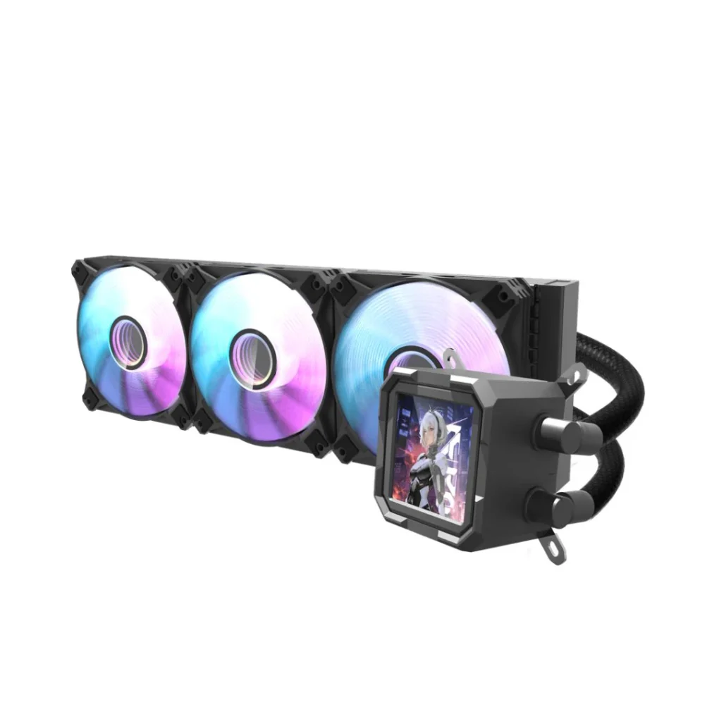 ⁦DarkFlash DV360S ARGB Liquid CPU Cooler - White + Black⁩ - الصورة ⁦3⁩