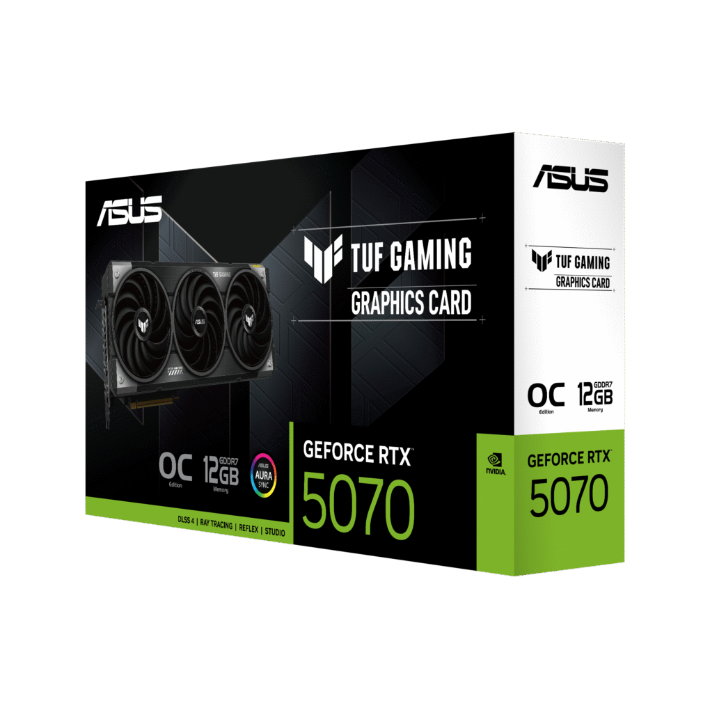 ⁦ASUS TUF Gaming GeForce RTX ™ 5070 12GB GDDR7 OC Edition⁩ - الصورة ⁦6⁩