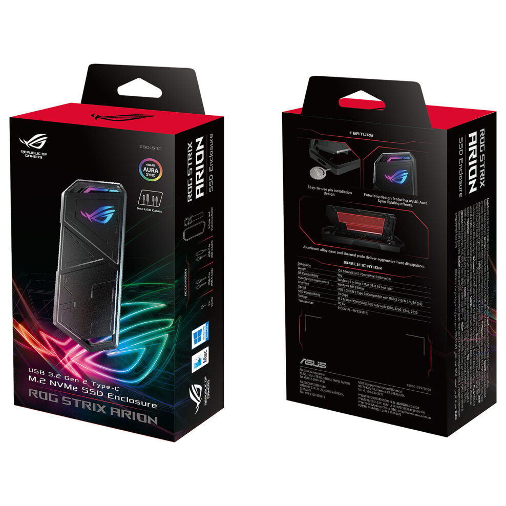 ASUS ROG STRIX Arion Aluminum Alloy