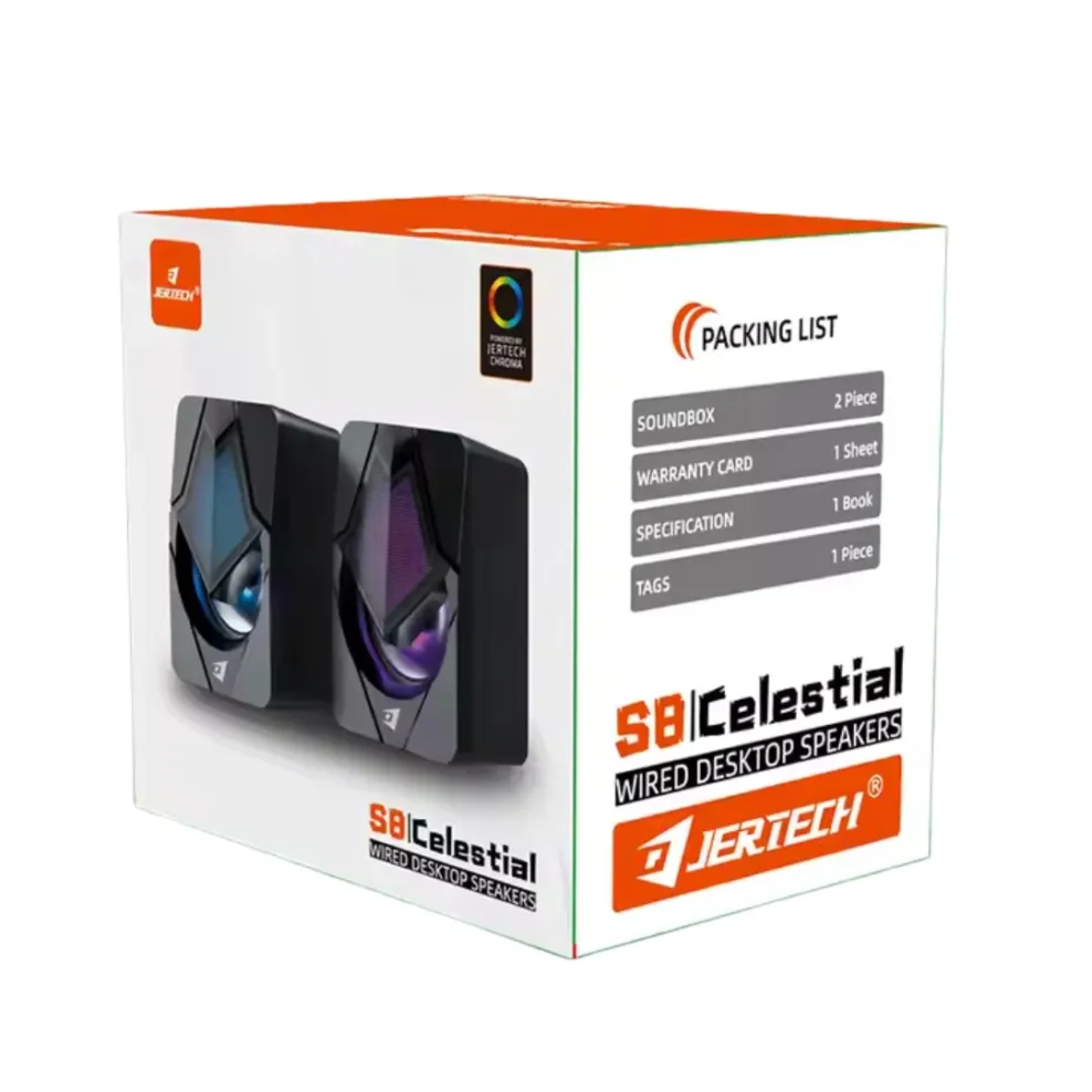 Jertech S8 wired desktop speakers