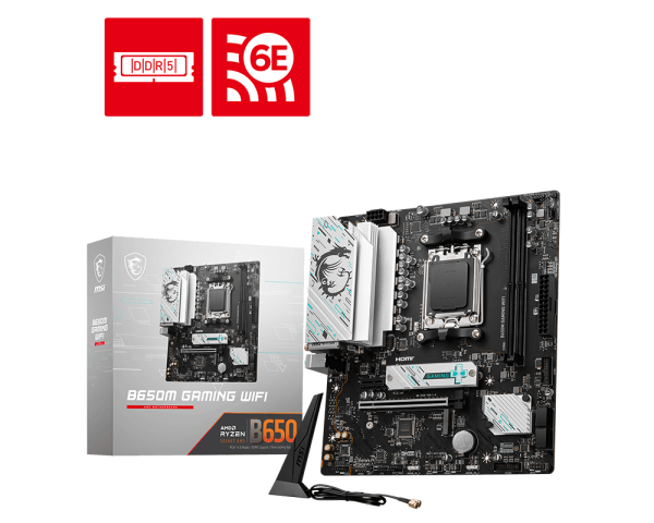 Alternative view of MSI B650M GAMING WiFi