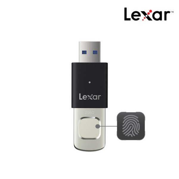 Alternative view of Lexar 128GB JumpDrive Fingerprint F35 PRO