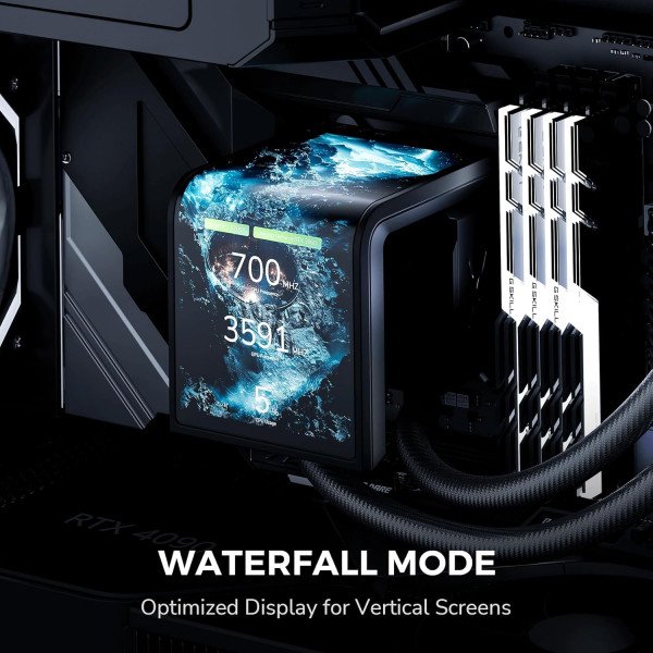 Alternative view of TRYX Liquid Cooling Panorama SE 360mm ARGB – Black