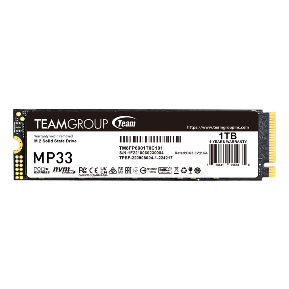 Team Group MP33 M.2 2280 1TB PCIe