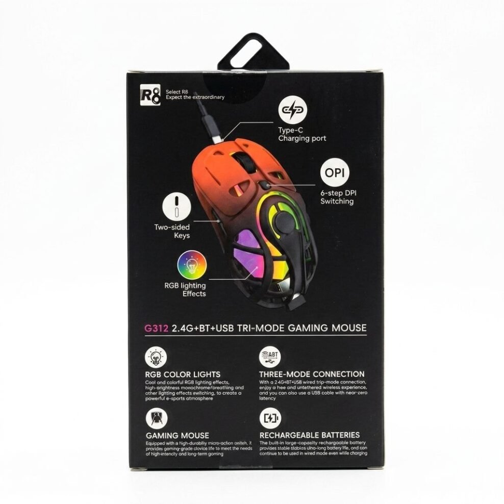 Alternative view of G312 Tri-Mode RGB Gaming Mouse