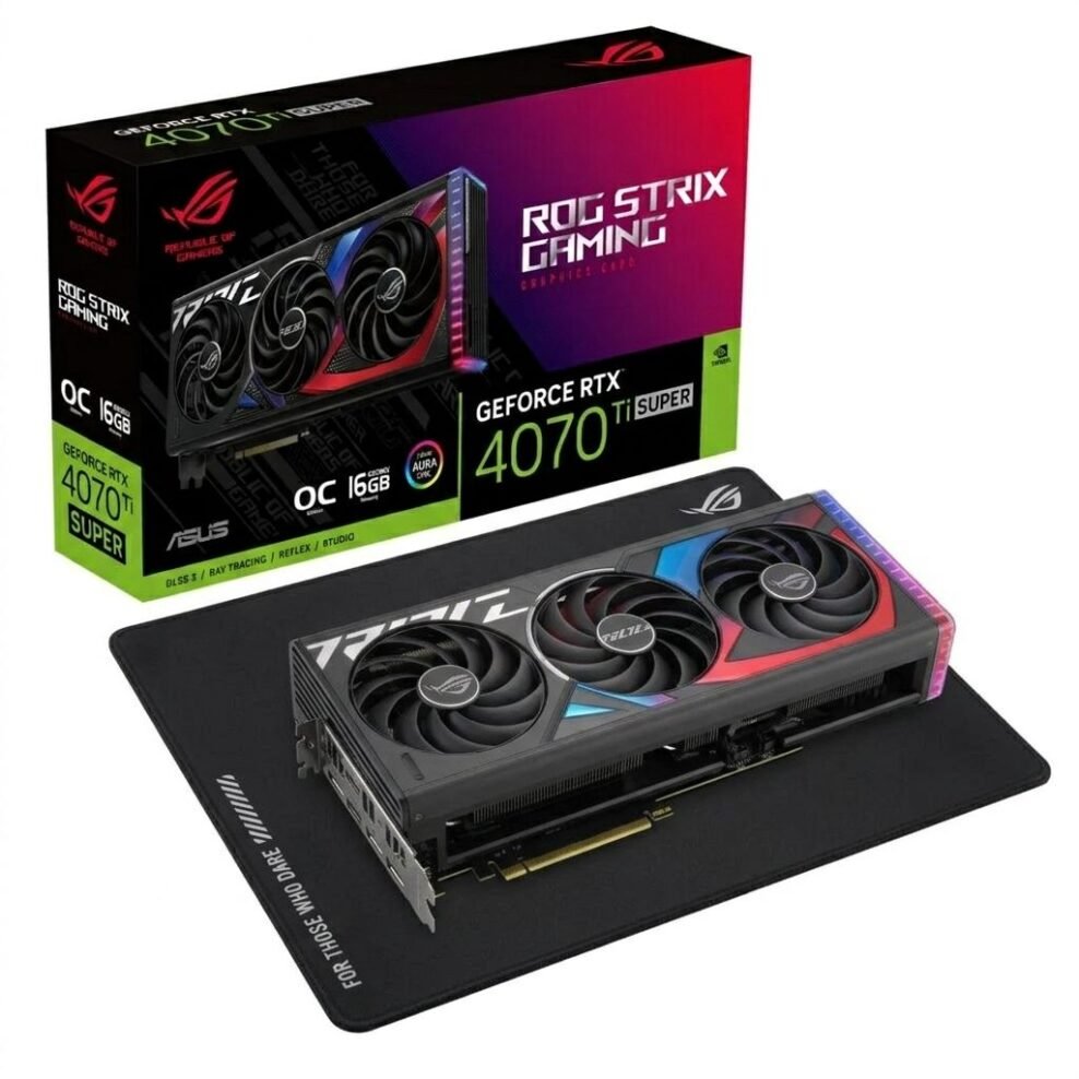 ROG Strix GeForce RTX 4070 SUPER OC Edition + ROG Moonstone Ace L