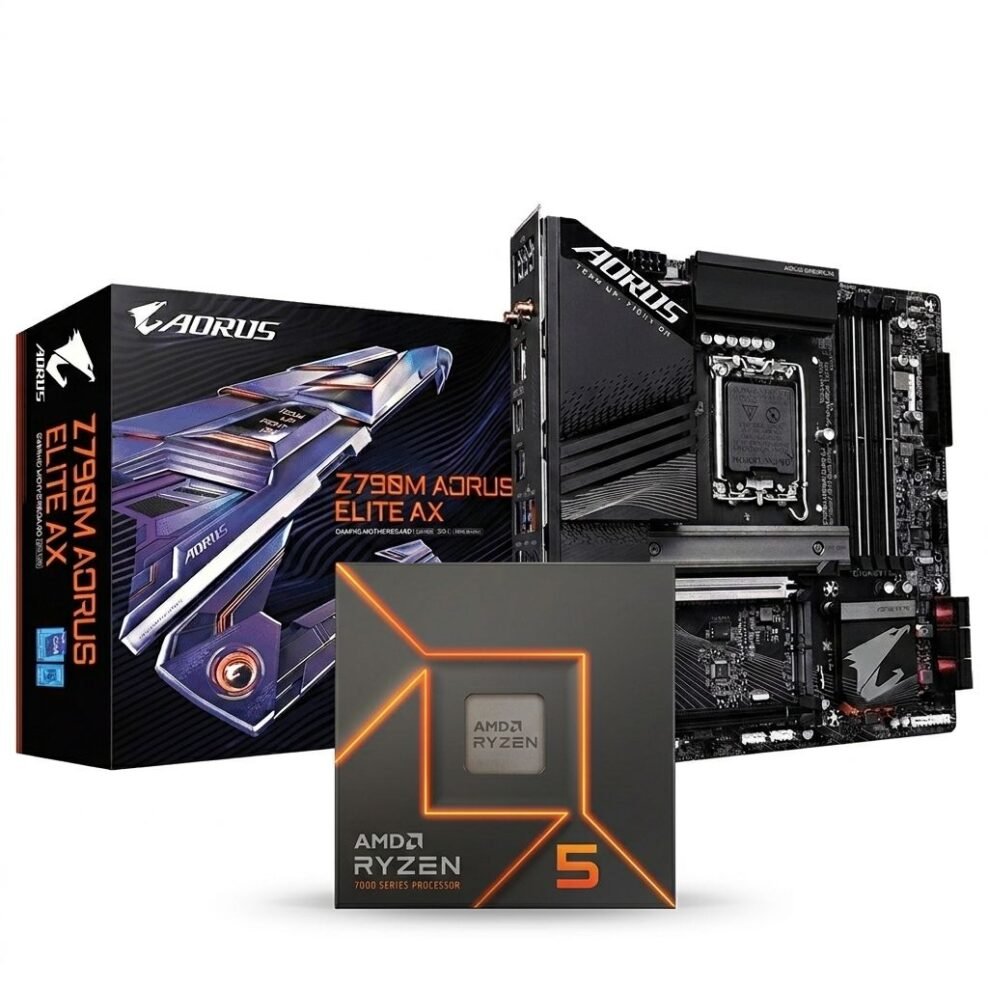 AMD Ryzen 5 7600X +  GIGABYTE AORUS B650M AORUS ELITE AX