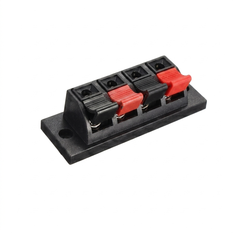 4 Way Spring Push Release Connector Speaker Terminal