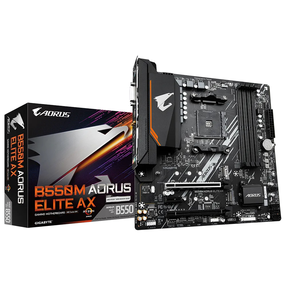 Gigabyte B550M AORUS Elite Motherboard + AMD RYZEN 5700X - الصورة 3