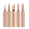 6PCS 1SET Copper 900M-T Soldering Iron Tip Set #C2 Y-JL0014A