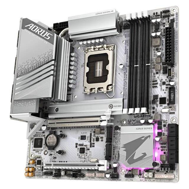 Gigabyte Z790M Aorus Elite AX Ice DDR5 Motherboard (White)