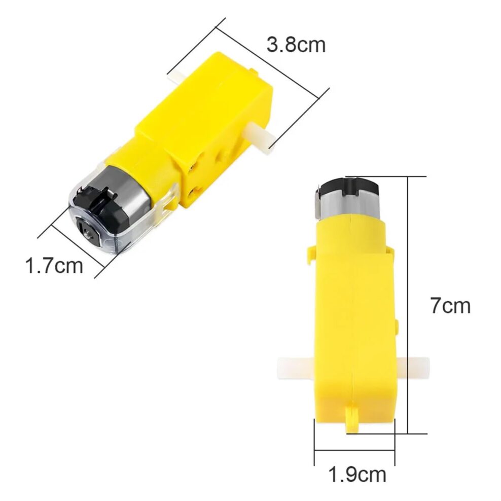 DC 3-12V Double axis DC Gear Motor 1-48 Dual #S4 X13274