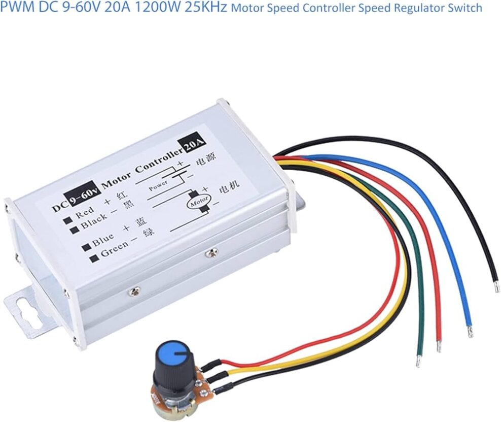 DC PWM Motor Speed Controller Regulator 9V-60V 20A 1200W #O10 X-JL0249A