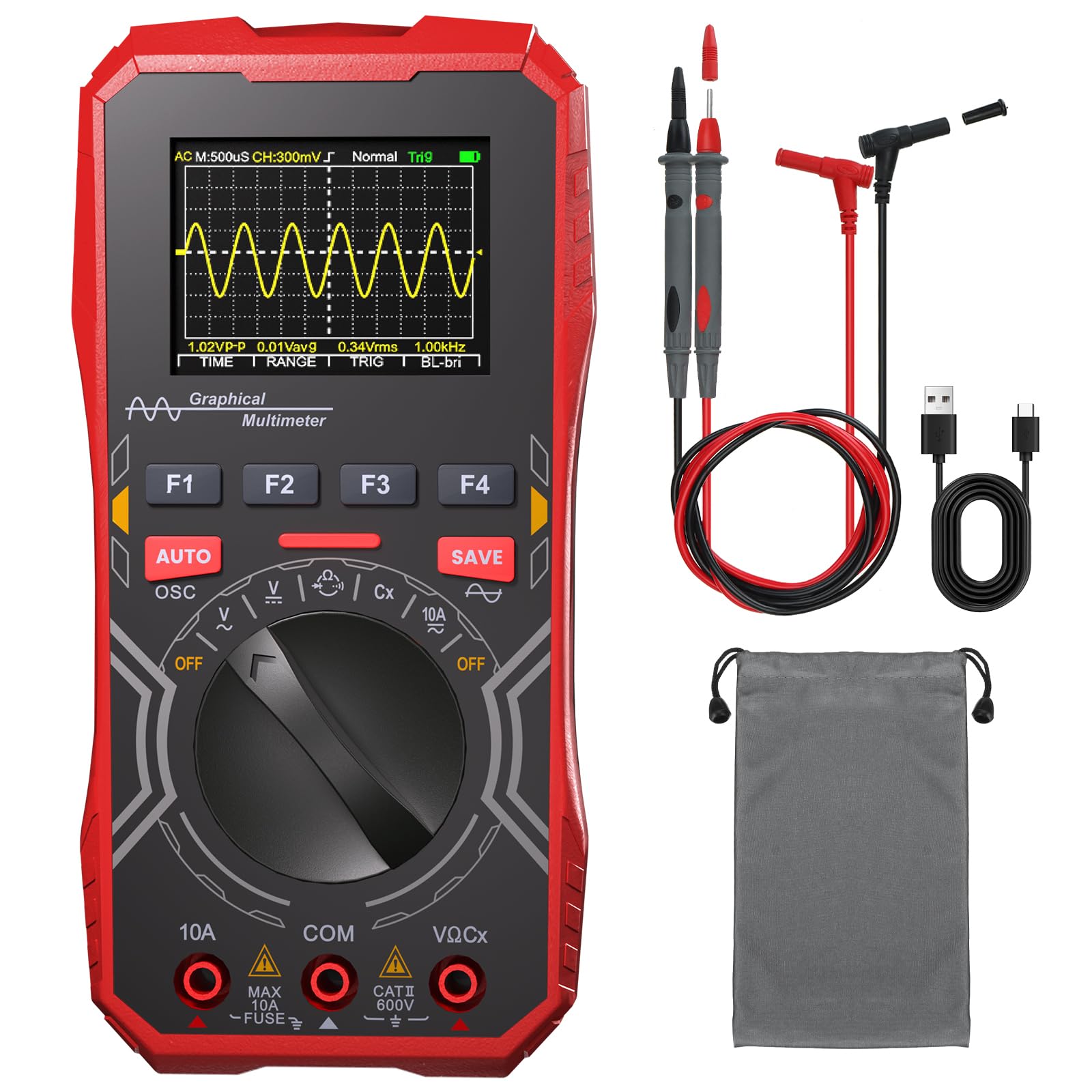 ET2010A 2 In1 Digital Multimeter And Oscilloscope 2.5MS/s