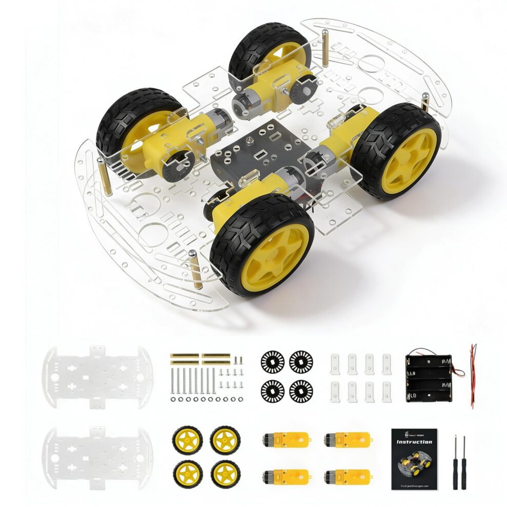 4WD Smart Robot Car Chassis Kits #Q - Image 2