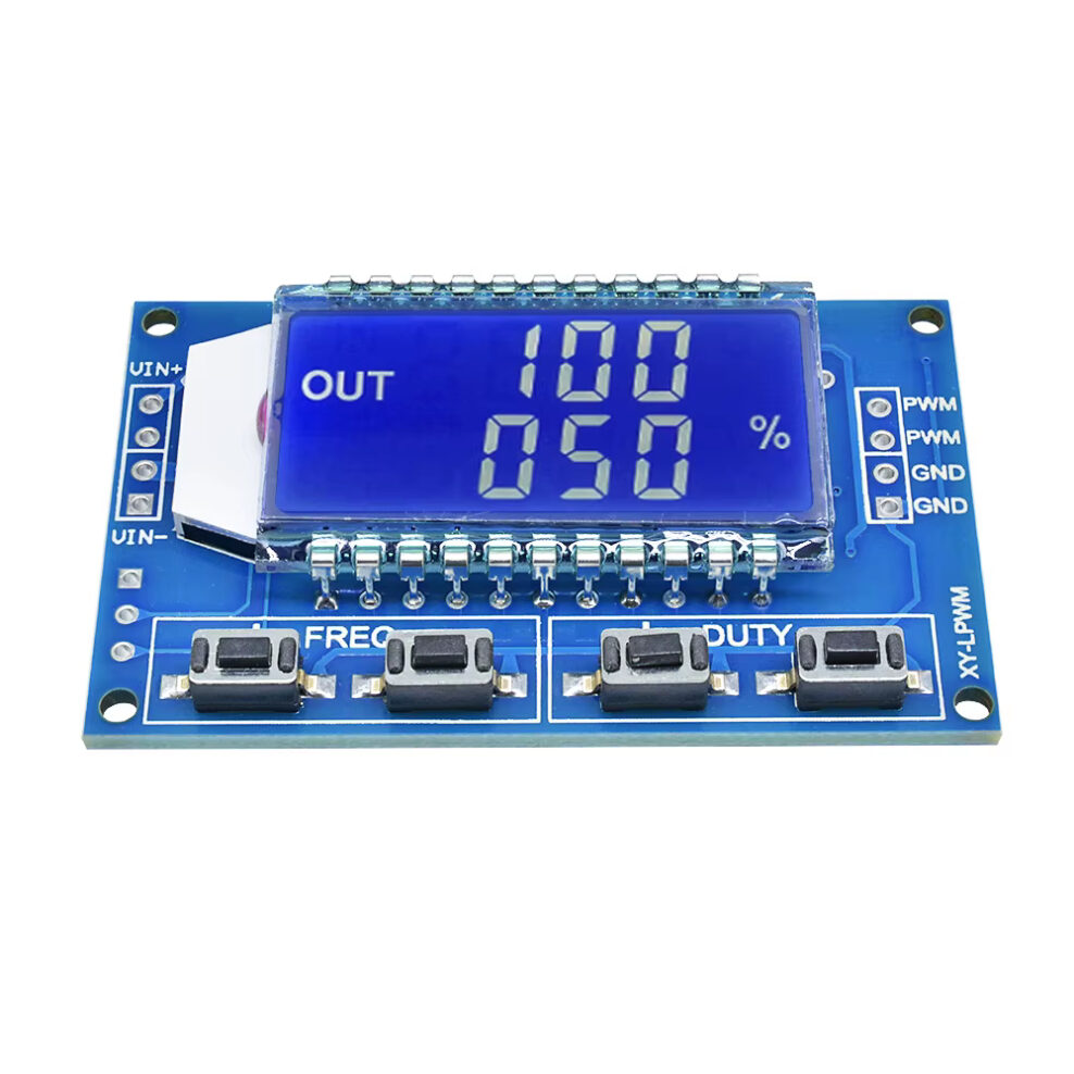 LCD Digital Signal Generator PWM Adjustable Pulse Frequency Duty Ratio Module 1Hz-150Khz #CC1. 012530