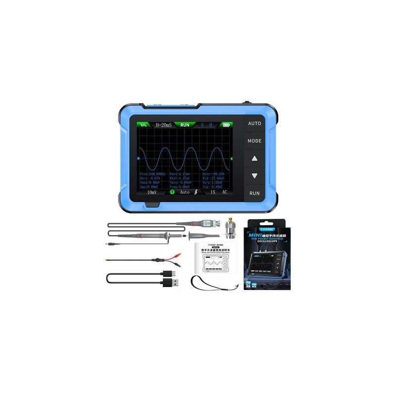 FNIRSI DSO-510 Digital Oscilloscope 2 in 1 Signal Generator 10MHz Bandwidth 48MSa-s Sampling Rate