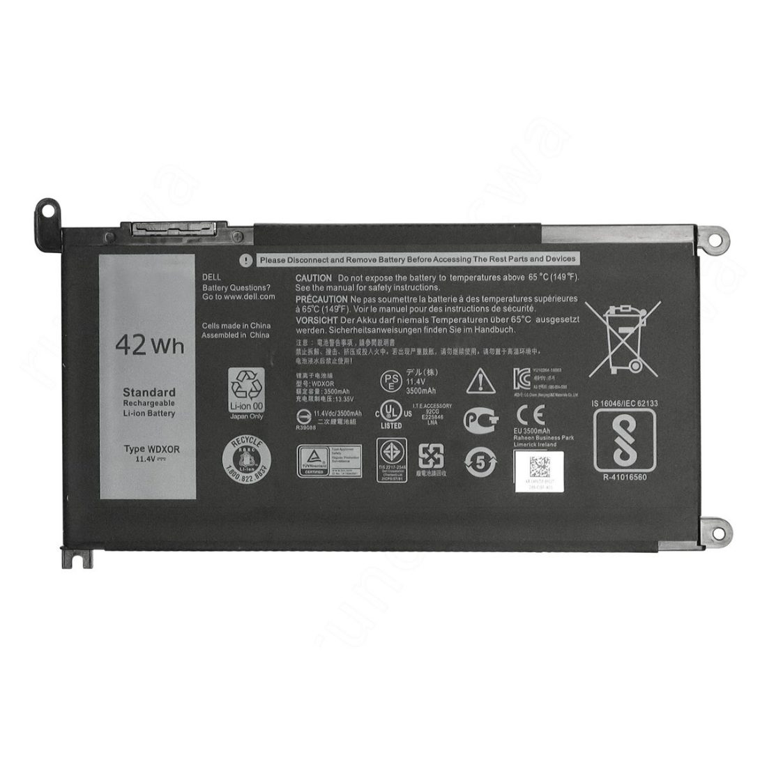 Battery DELL wdxor 3400mah