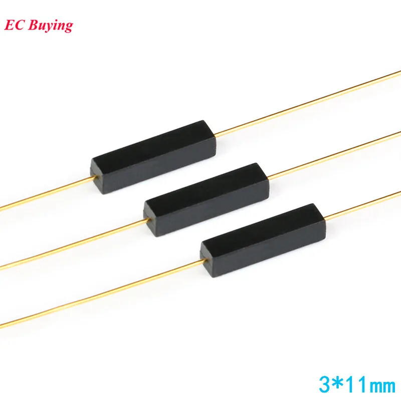 Plastic Reed Switch 3X11mm Magnetic Reed Switchs Sensor Normally Open